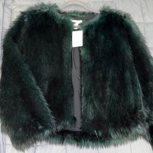 NTW h&m faux fur coat